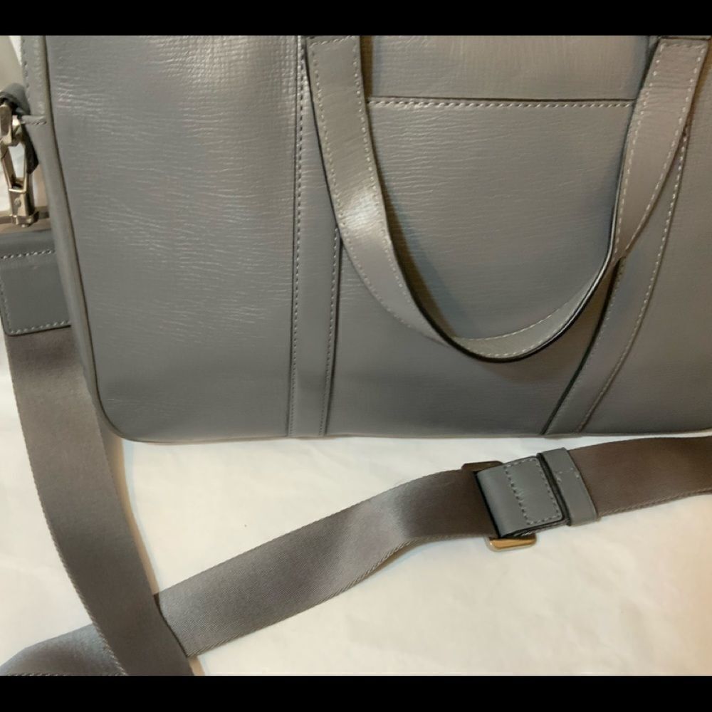 MICHAEL KORS Men’s Leather Briefcase Grey Laptop Bag *EXCELLENT* - Picture 12 of 12